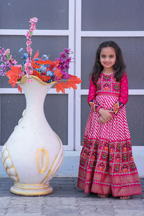 Elia Vol 2 Patola Designer Girls Wear Kids Gowns
